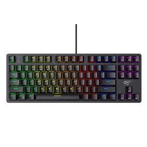 Kb869L Havit macchina da scrivere tastiera meccanica LED Usb Gamer Led Computer cablato Laptop 87 tasti tastiera da gioco meccanica Rgb - Product Image 2