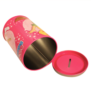 Celengan silinder kreatif Tinplate, celengan kaleng Eropa, kotak gambar uang tabungan rumah tangga, kotak uang Dekorasi Rumah, kotak kaleng kartun - Product Image 6
