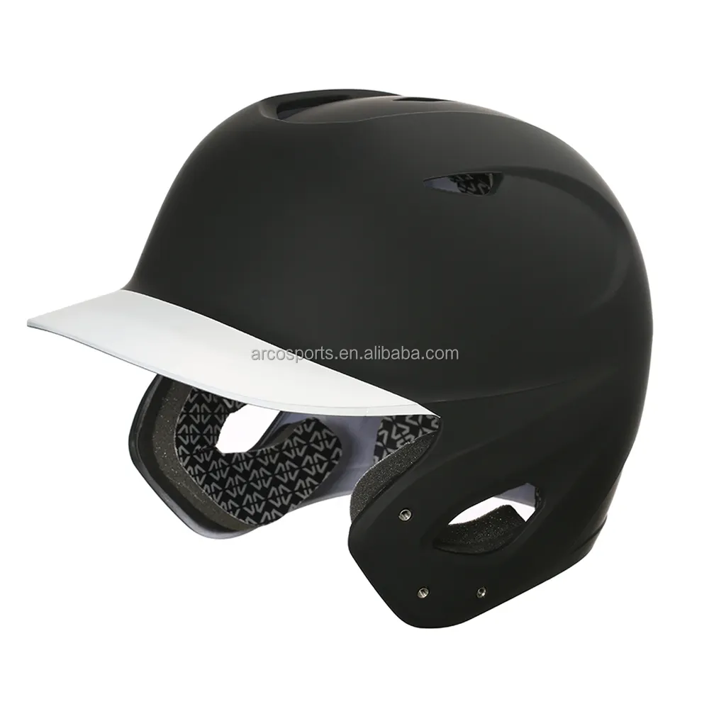 ARH003 Hight 품질 ABS 소재 투톤 옐로우 매트 타격 헬멧 소프트볼 헬멧 야구 헬멧