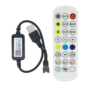 24 tasti Dimmer DC 5V WS2812B RGBIC LED controller USB 12-24V 2811 controllo APP Dreamcolor LED striscia Bluetooth Controller Led USB - Product Image 3