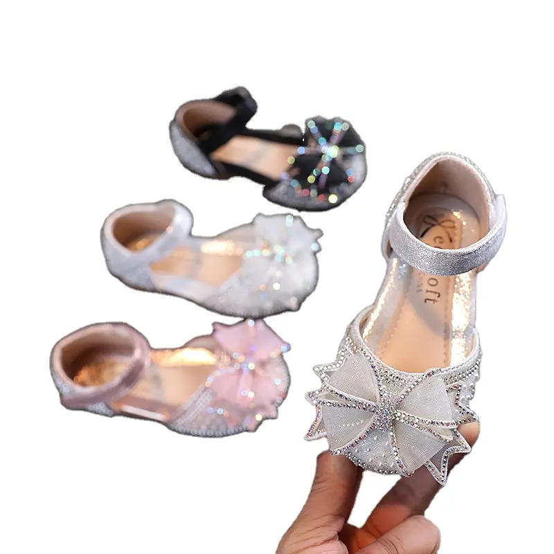 2023 công chúa Wedding party giày cho trẻ em bé thiết kế Dép PU Jelly Giày mùa hè Giày bé gái Sandal