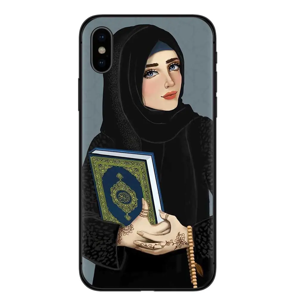 Abaya-funda de teléfono para iphone 13 5s se 6s 7 8plus xr xs 11 12 mini Pro max, para mujeres musulmanas, precio al por mayor