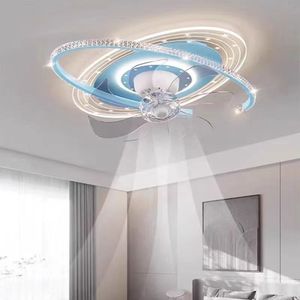 Modern projetado silencioso inteligente LED ventilador de freqüência variável controle remoto balançando a cabeça para o quarto das crianças para uso doméstico