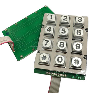 Teclado numérico industrial de metal para control de acceso para terminales de cajeros automáticos y máquinas expendedoras - Product Image 5