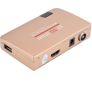 <strong>Analog</strong> TV Receiver with Remote Control for Projectors Multimedia Teaching Network Engineering RF to HD Converter Adapter - Product Image 2