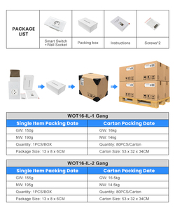 AVATTO Wifi 1Gang <strong>2</strong> Gang Smart Home Wall Plugs with <strong>Switch</strong> Socket Smart Tuya Israel Standard Sockets and <strong>Switch</strong> - Product Image 6
