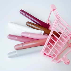 C-Tùy Chỉnh 10Ml 20Ml Bóp Ống Cho Son Bóng Son Môi Son Dưỡng Cuộn Trên Mắt Kem Bao Bì Trắng Màu Hồng Nhựa PE Chất Liệu - Product Image 4