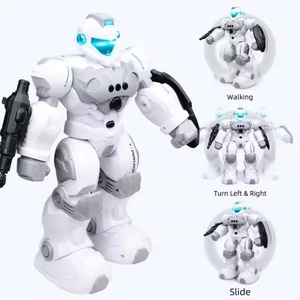 2024 Robot intelligente RC giocattolo elettronico di plastica per la programmazione di controllo dei gesti di musica leggera per bambini funzioni sonore da passeggio - Product Image 4