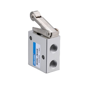 <strong>JM</strong> 3/2 Way Hand Operated Manual <strong>Control</strong> 1/4'' NPT Air Pneumatic Push Button Mechanical Valve - Product Image 2