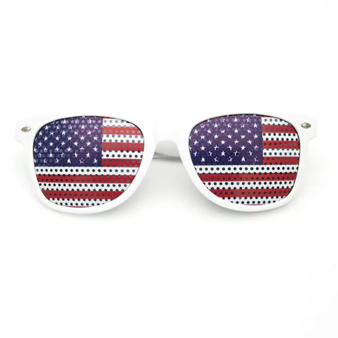 United States high quality Country Flag country sunglasses Cheap Promotion Pinhole glasses