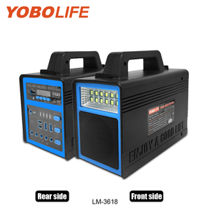 Yobolife 12v太阳能家用系统蓝牙Mp3应急电源便携式太阳能充电站太阳能照明系统带灯泡 - Product Image 2