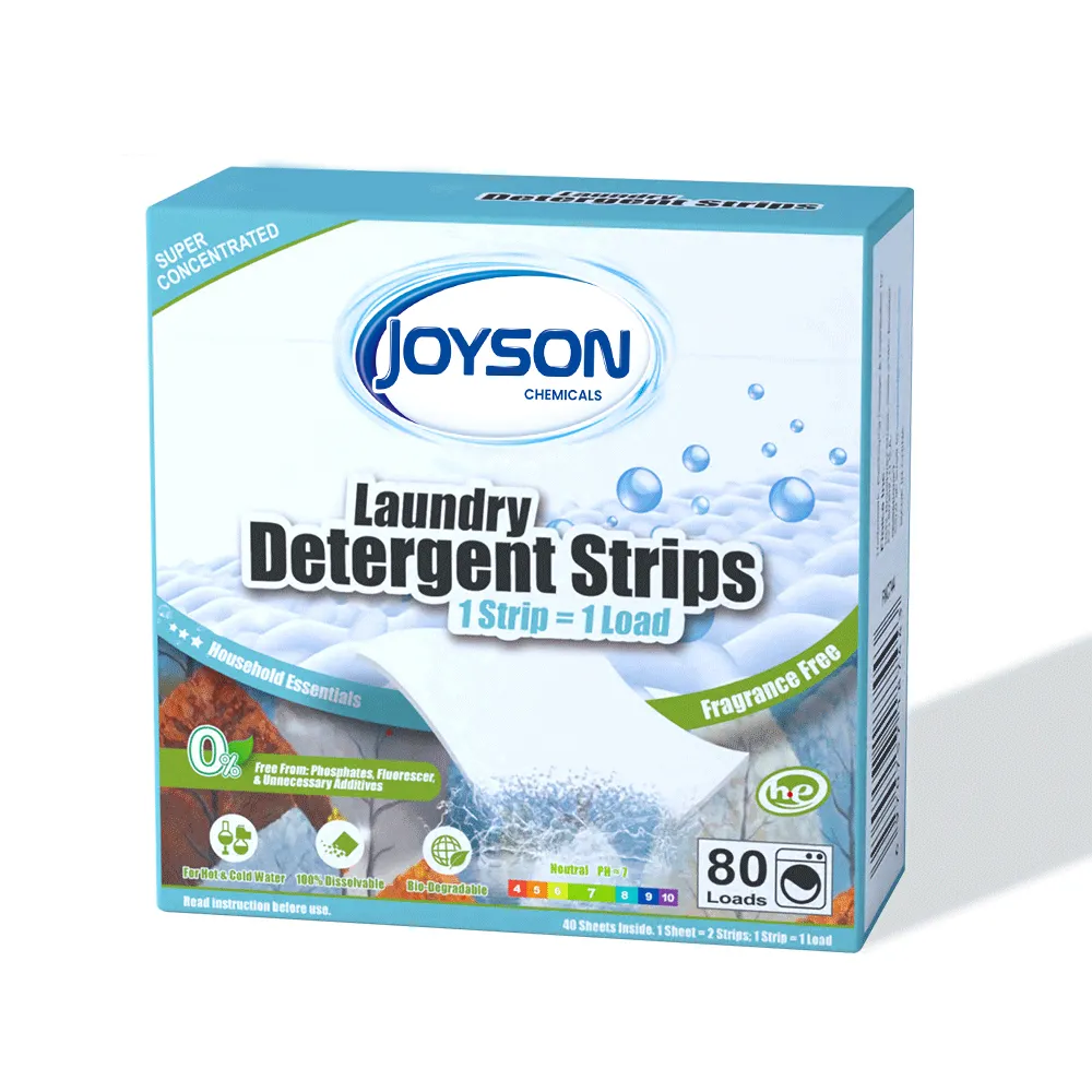 Tabletas de detergente para ropa ambiental de lavado Hojas de detergente para ropa biodegradables