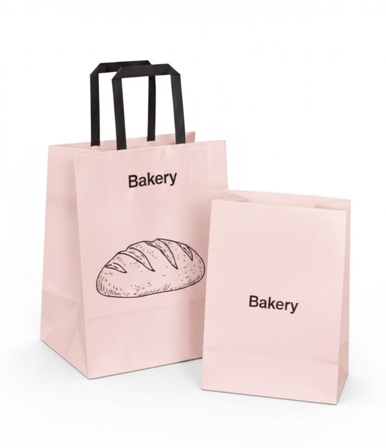 sacs en papier personnalisés pour plats à emporter