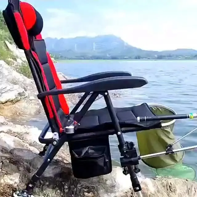 Prix compétitif extérieur léger pliant Portable sac à dos plage pique-nique Camping pêche chaises pliantes carpe lit chaise
