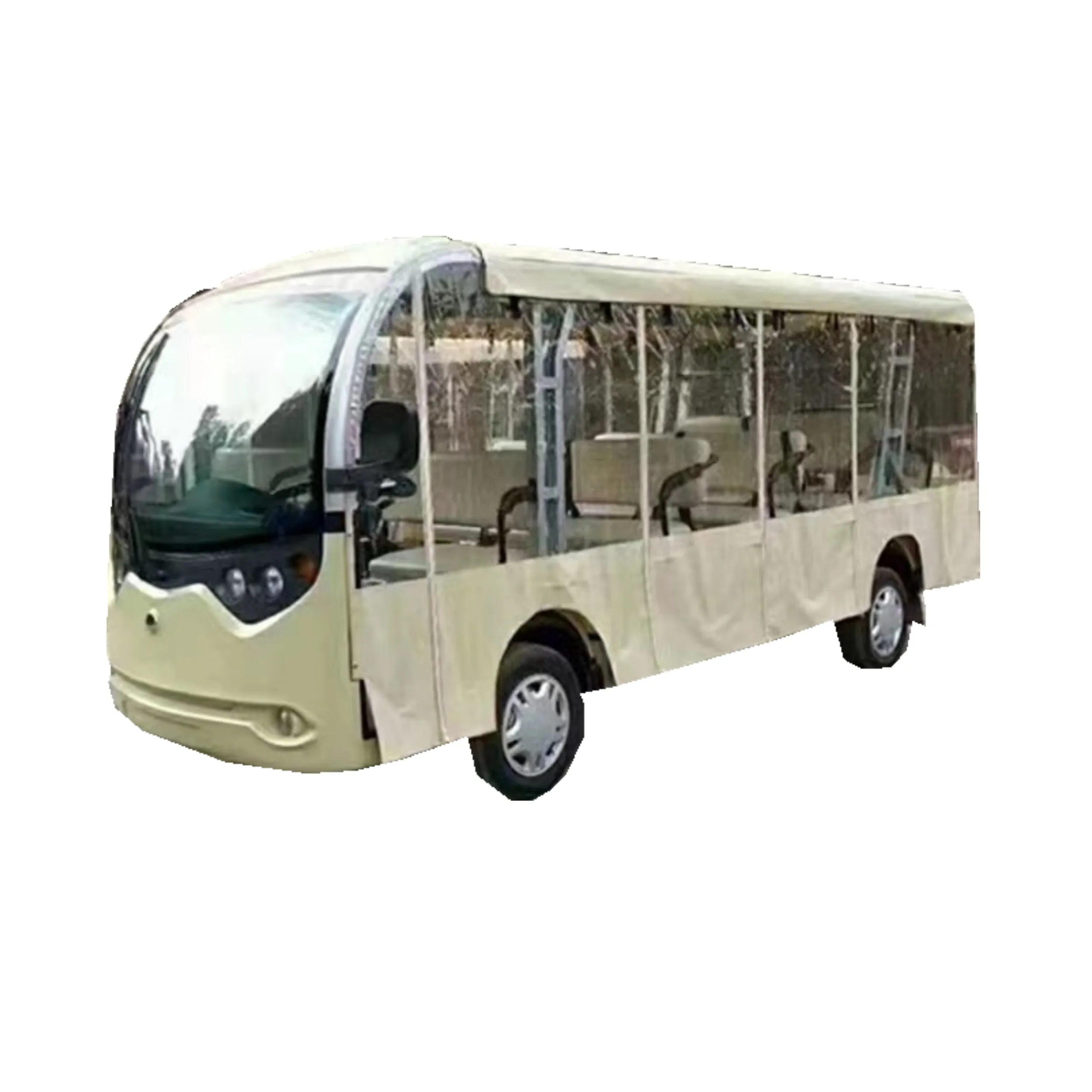 Nuevo diseño de alta calidad Street Legal Electric Tour Shuttle Bus 11 juegos de autobuses eléctricos turísticos