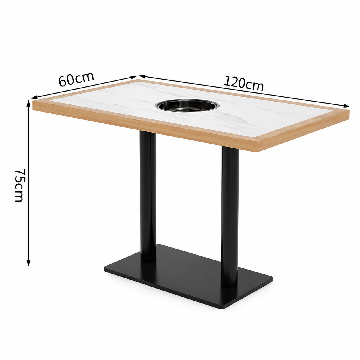 Mesa larga-60*120*75cm