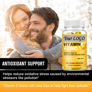 <span class=keywords><strong>60</strong></span> pezzi capsule di vitamina <span class=keywords><strong>C</strong></span> + zinco migliora il sistema endocrino e supporta l'integratore sportivo per la guarigione delle ferite - Product Image 4