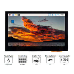 Raspberry Pi 5 IPS-Display 4,3 Zoll/5 Zoll/7 Zoll MIPI DSI-Port-Touchscreen mit 15cm DSI-Kabel für RPi 5
