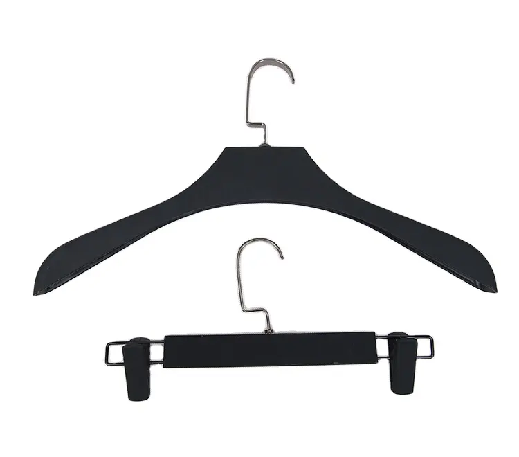Benutzer definierte Logo Kunststoff Hose Kleiderbügel Rack Stand