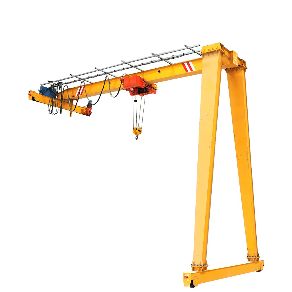 10 Ton Rail Mounted Half Leg Semi Gantry Crane Price