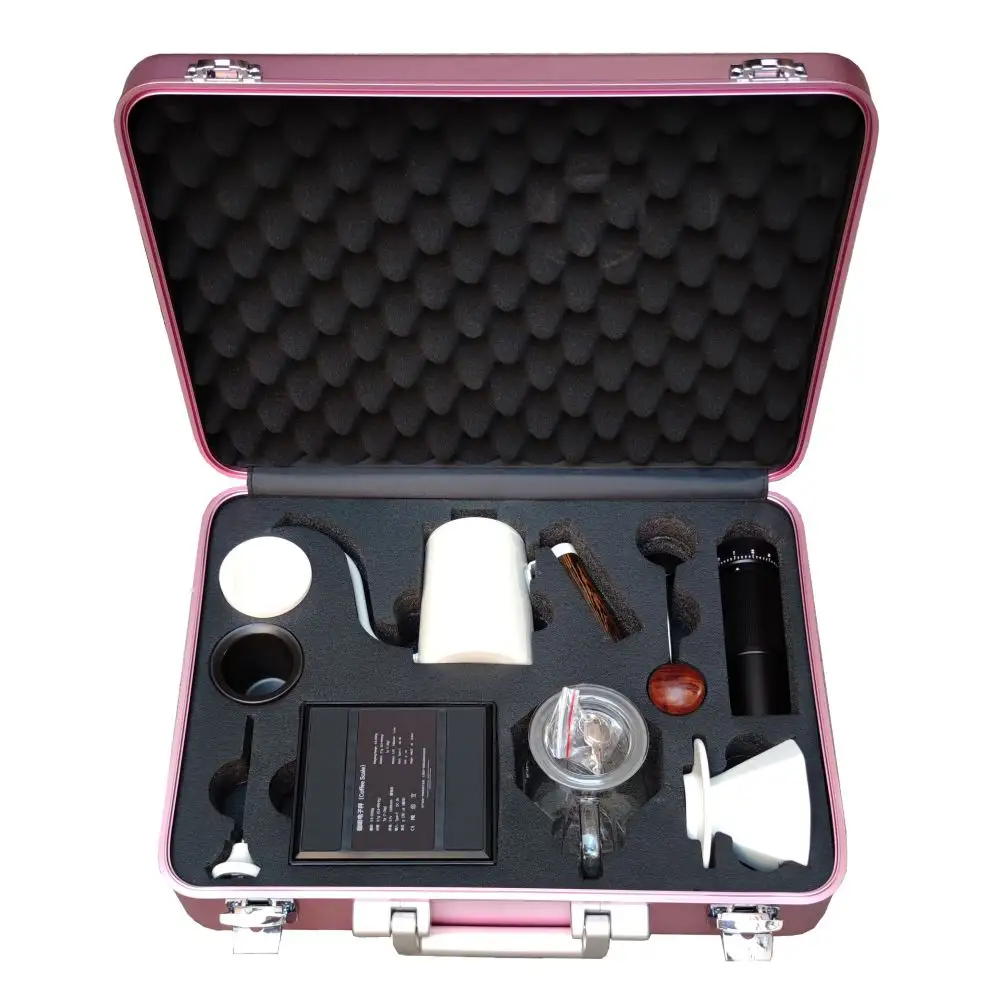 Pink Custom Hard Aluminum Briefcase brief case DIY aluminum briefcase storage tool box hard case with foam insert