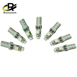 Toptan DC 12V W2.3W araba Dashboard uyarı ampul T5 74 17 0.5W 3SMD 1210 Canbus hatasız araç LED ışık ampul 7 renkler - Product Image 2