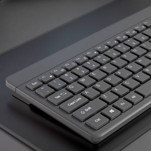 USB Wireless 2.4GHz Compact <strong>Keyboard</strong> <strong>Mouse</strong> Combo Kit Multifunctional Ergonomic Wireless <strong>Keyboard</strong> <strong>Mouse</strong> for Desktops &amp; Laptops - Product Image 4