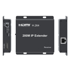 200m KVM超过IP电力线HDmi扩展器TX RX，包括USB Cat6无线金属KVM扩展器远程红外接入5v适配器