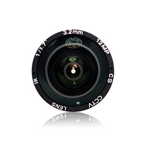 3.2mm 12MP CS Mount Industrial <strong>Camera</strong> Lens for 1/1.7&quot; or 1/<strong>1.8</strong>&quot; or 1/2.3&quot; Sensor CCTV <strong>Camera</strong> Wide Angle Machine Vision Lens