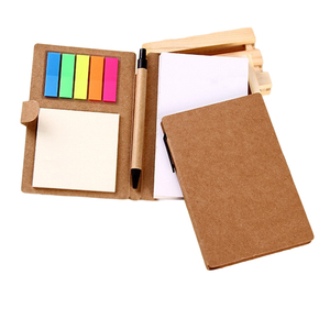 Front Cover Kraft Paper <strong>Combination</strong> <strong>Notepad</strong> Tearables Color Sticky Notes With Pen - Product Image 1