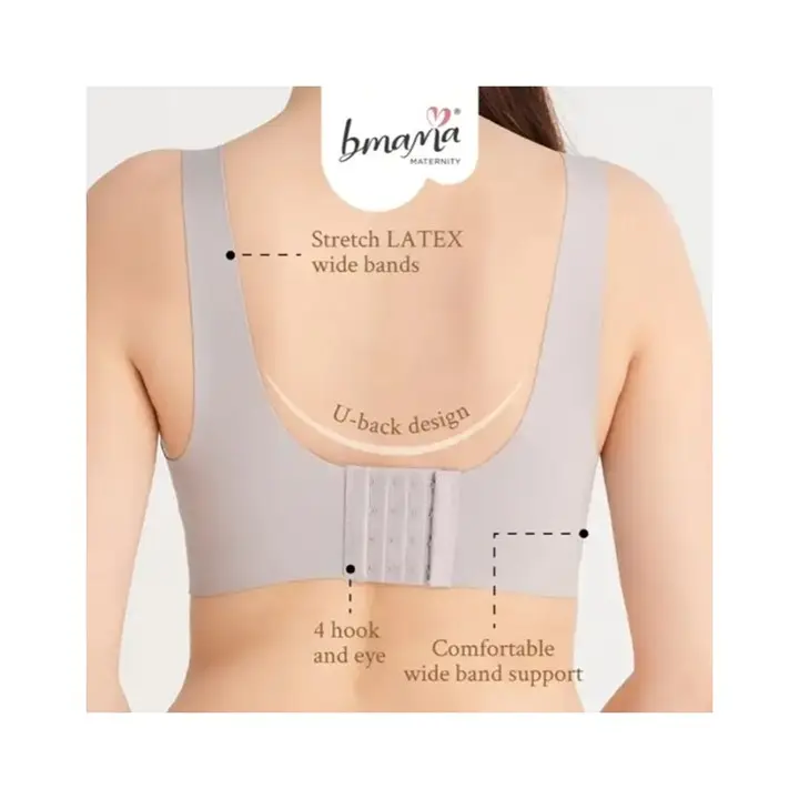 Bmama lactancia bordado frontal-botón abierto para la venta calidad Superior al por mayor señoras entrenamiento maternidad enfermería sujetador