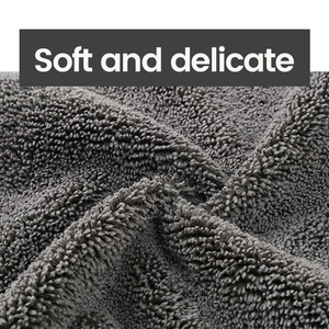 Hot Sale <strong>400gsm</strong> Microfiber Car Drying <strong>Towel</strong> Long and Short Pile Microfiber <strong>Towel</strong> 40*40cm Car Detailing Cleaning <strong>Towel</strong> Gray
