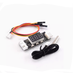 温度制御ガバナーモジュール12V 4線PWMファン3A温度 + 速度デジタルディスプレイ - Product Image 1