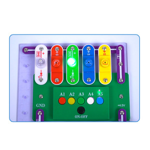 Kit di blocchi elettronici programmabili fai da te circuito vapore giocattolo fisico bambini esperimento scientifico educativo blocco di costruzione elettronico - Product Image 4