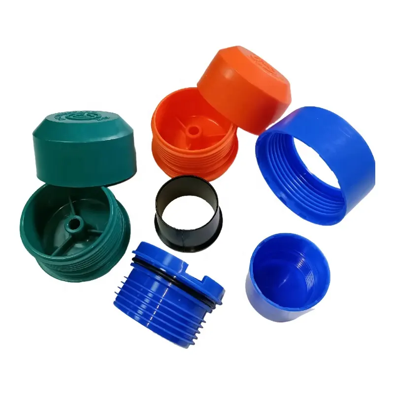 OEM Plastic Mould Design Threaded Screw Cover Plastic PP PC ABS Nylon Injection Molded Molding Parts