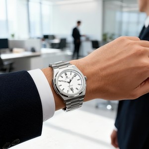 Đồng hồ nam ODM/OEM Undecember mặt số khắc, máy quartz, thép không gỉ 304, chống nước 5 ATM, có chức năng lịch - Product Image 5