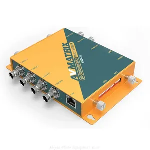 AVMATRIX MV04304-Chanel 3G-SDI Quad Split Multiviewer Video Switcher for SDI Monitor 11出力フォーマットEasy Control DIP Switch - Product Image 4