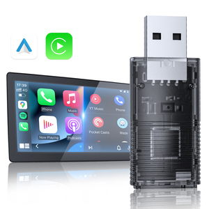 全新通用二合一快速连接有线无线CarPlay安卓汽车通用串行总线加密狗紧凑型汽车迷你适配器 - Product Image 1