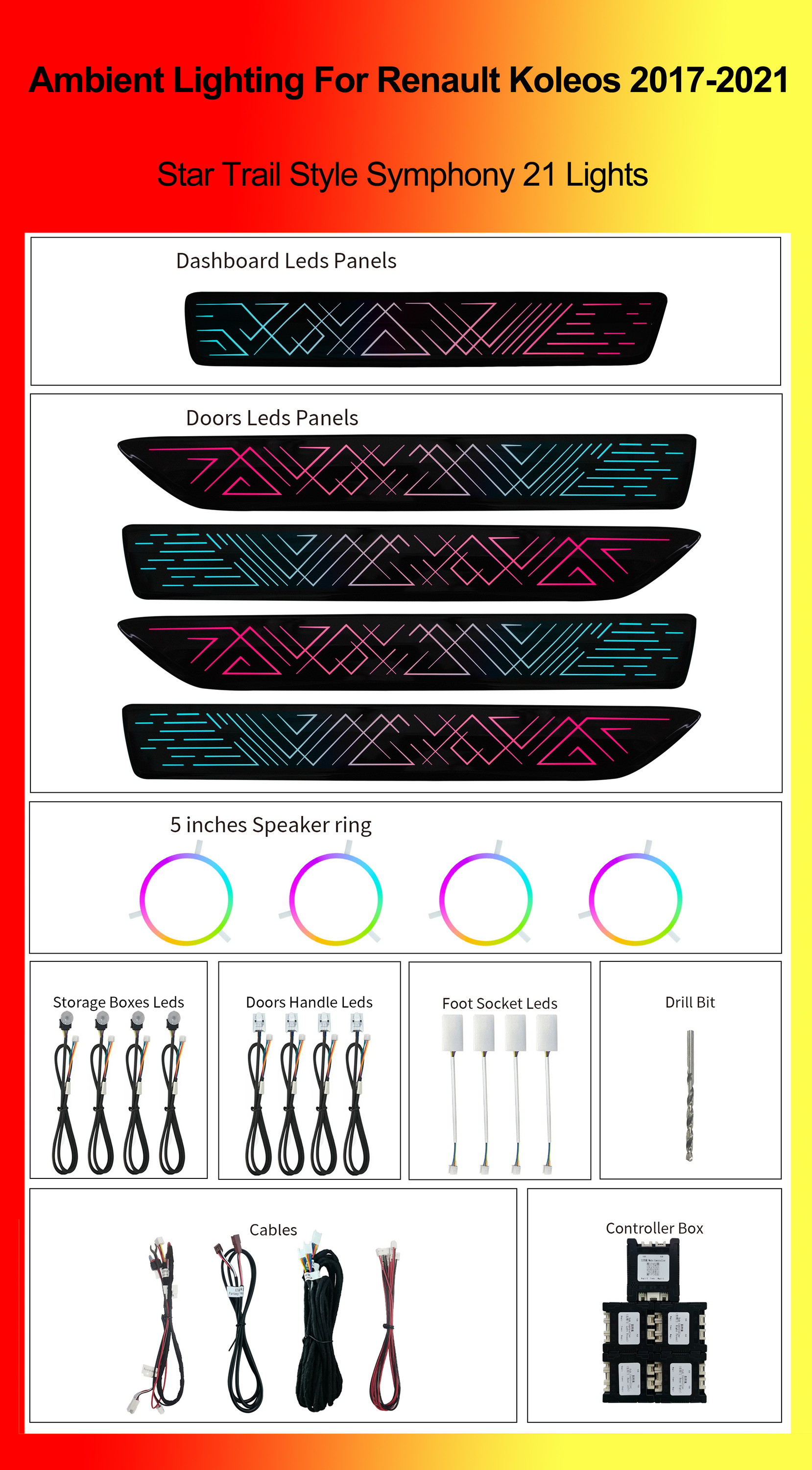 Star Trail Style Symphony 21 Lights