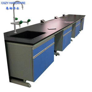 Tabela de laboratório físico para escola e móveis com pia