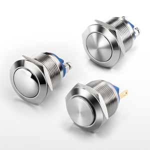 12/16/19/22mm Metal Push Button <strong>Switch</strong> Momentary Latching Fixed Electric on Off Power Start Stop LED Light 3V <strong>6V</strong> 12V 24V 220V - Product Image 1