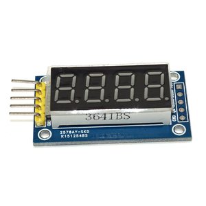 TM1637 LED ekran modülü 7 Segment 4 bit 0.36 inç saat kırmızı anot dijital tüp dört seri sürücü panosu paketi