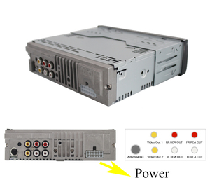 Tek din dash CD DVD FM <span class=keywords><strong>araba</strong></span> stereo MP3 MP5 açık çıkarılabilir panel - Product Image 6