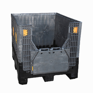 Heavy Duty Large <strong>Bulk</strong> <strong>Container</strong> <strong>Stackable</strong> Folding Storage Bin Collapsible Plastic Pallet Box - Product Image 2