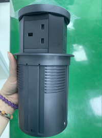 3 enchufes UA + 12W A&C 5V 2.4A con carga inalámbrica de 15W
