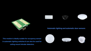 Pdlux PD-V20 Smart Home 24.125ghz modulo interruttore a induzione corpo a microonde per sensore di rilevamento intrusioni - Product Image 5