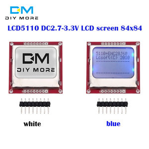Módulo de pantalla LCD, adaptador de retroiluminación Blanco/azul, PCB 84x48 84x84 para Nokia 5110, pantalla para Arduino
