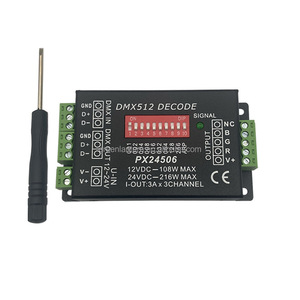 Nuovo Controller Decoder DMX512 RGB modulo LED colorato Stage Light DMX Sub-control Driver PX24506 DC12-24V - Product Image 2