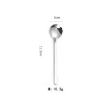 Silver round spoon - 13cm