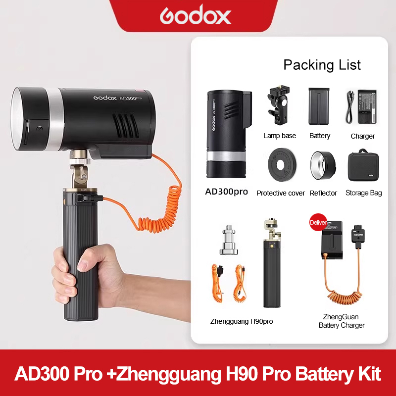 Kit de batería AD300Pro + ZhengGuang H90 Pro